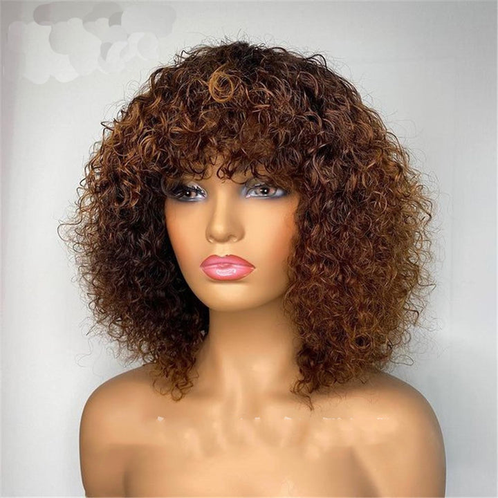 Women's Black Short Curly Wig