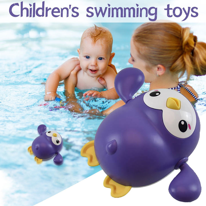 Wind-Up Swimming Penguin Bath Toy Set