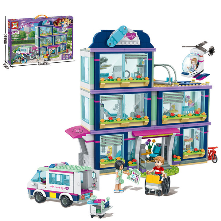 Girl's Building Block Puzzle Toy