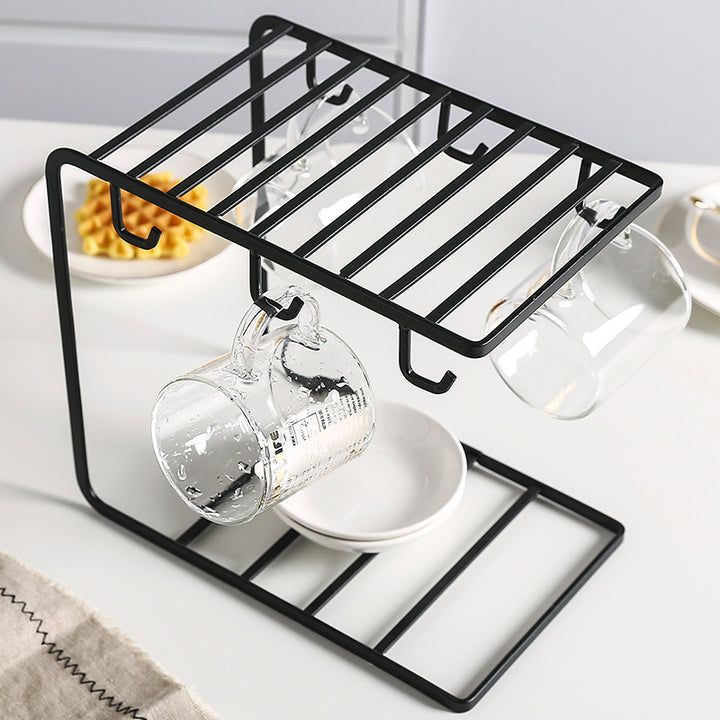 Creative Iron Household Cup Holder Storage Rack